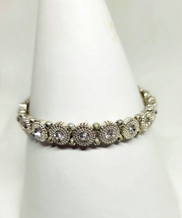 Crystal cluster bracelet vintage