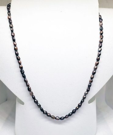 Brown pearl necklace