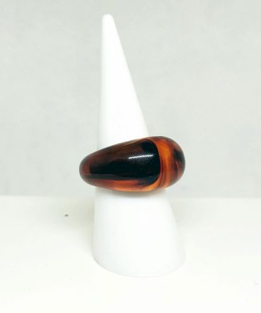 Amber black ring