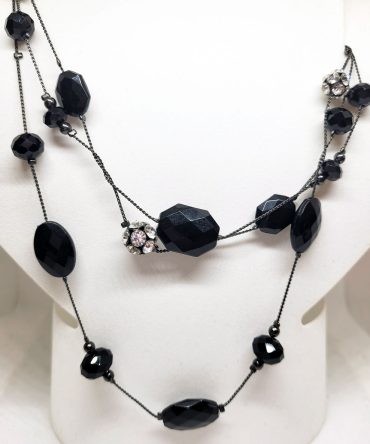 Black 3 strand necklace