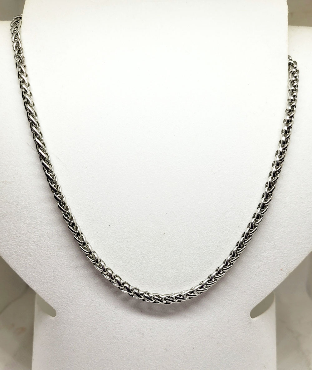 Box chain silver necklace Red's Jewels