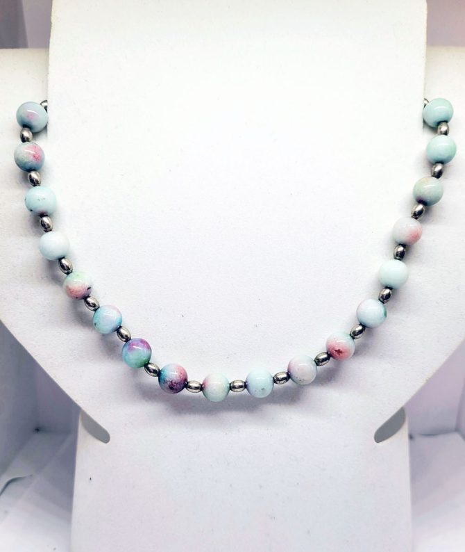 Pastel bead necklace