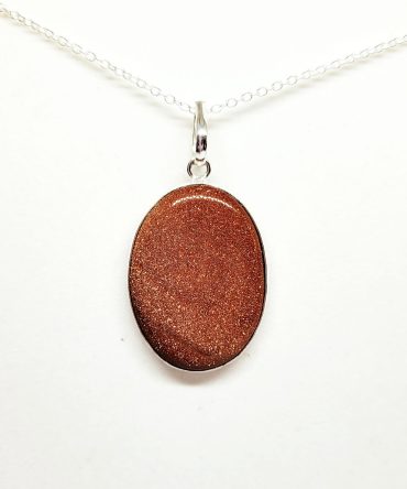 Brown sparkle necklace