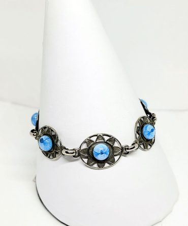 Blue flower bracelet vintage