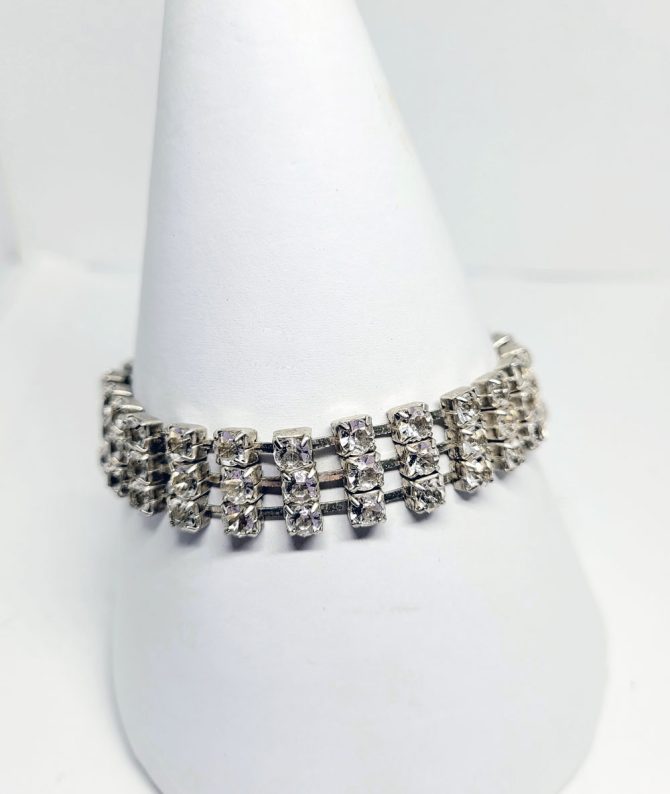 Crystal 3 row bracelet