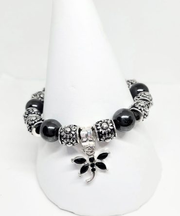 Butterfly hematite bracelet