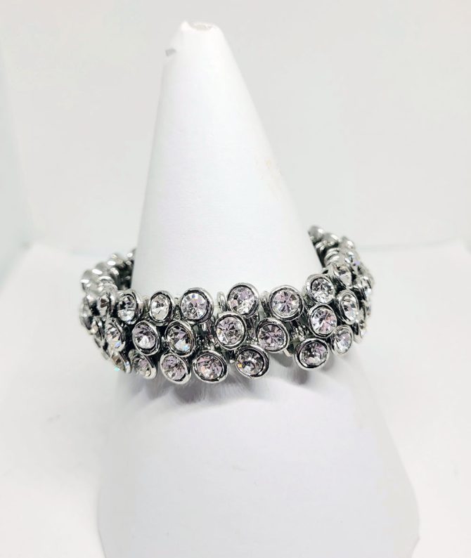 Crystal cluster bracelet