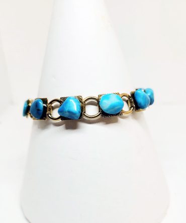 Blue stone bracelet vintage