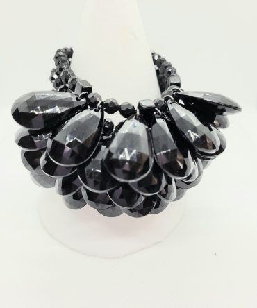 Black bead Betty Jackson bracelet