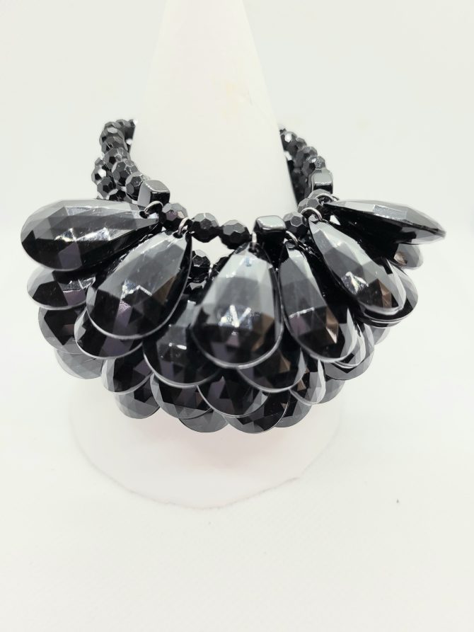 Black bead Betty Jackson bracelet