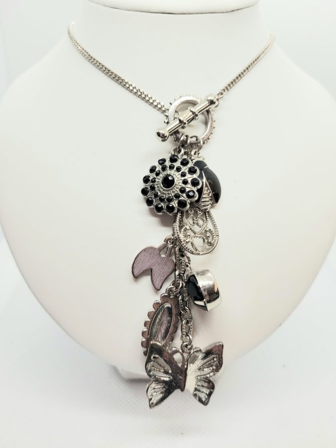 Charm silver  necklace