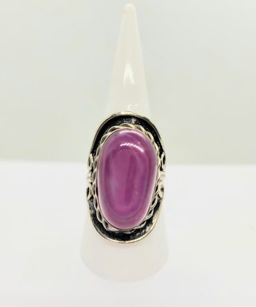 Large purple oval ring