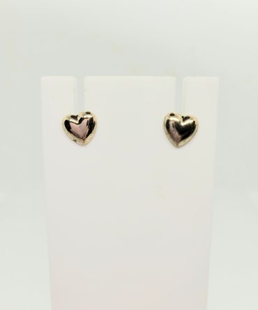 Gold heart studs