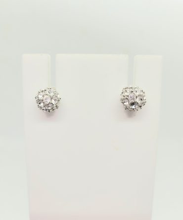 Diamante ball earrings