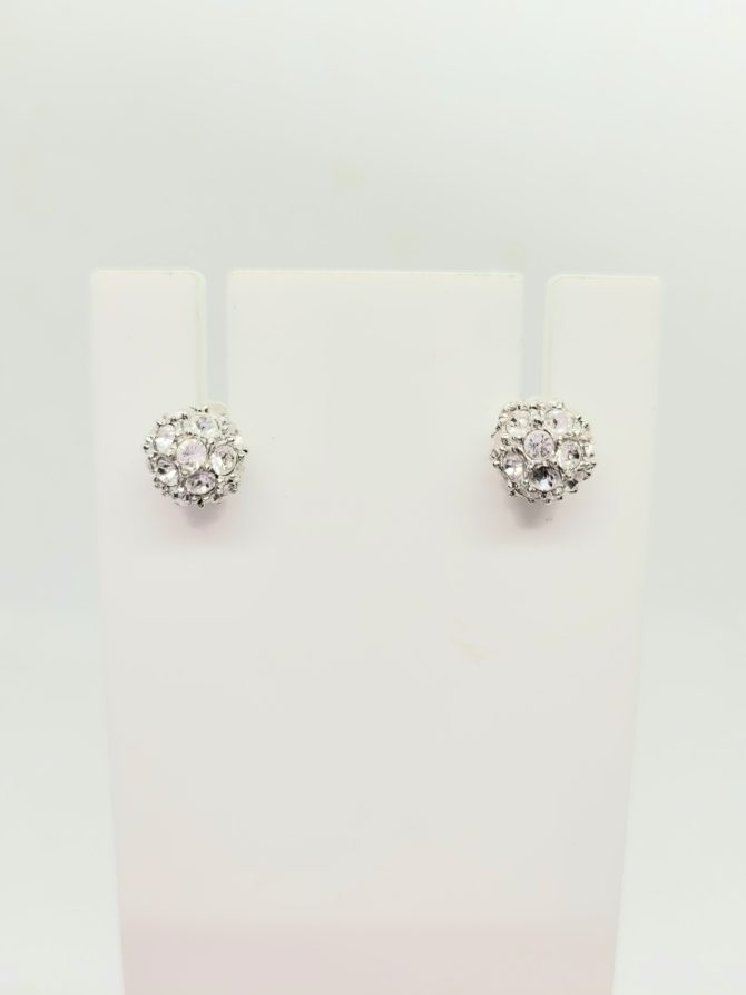 Diamante ball earrings