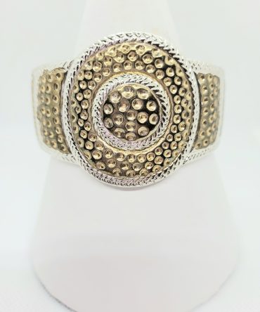 Large gold circle bangle