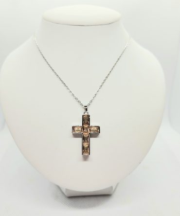 Yellow cross necklace