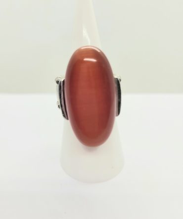 Large red orange ring vintage