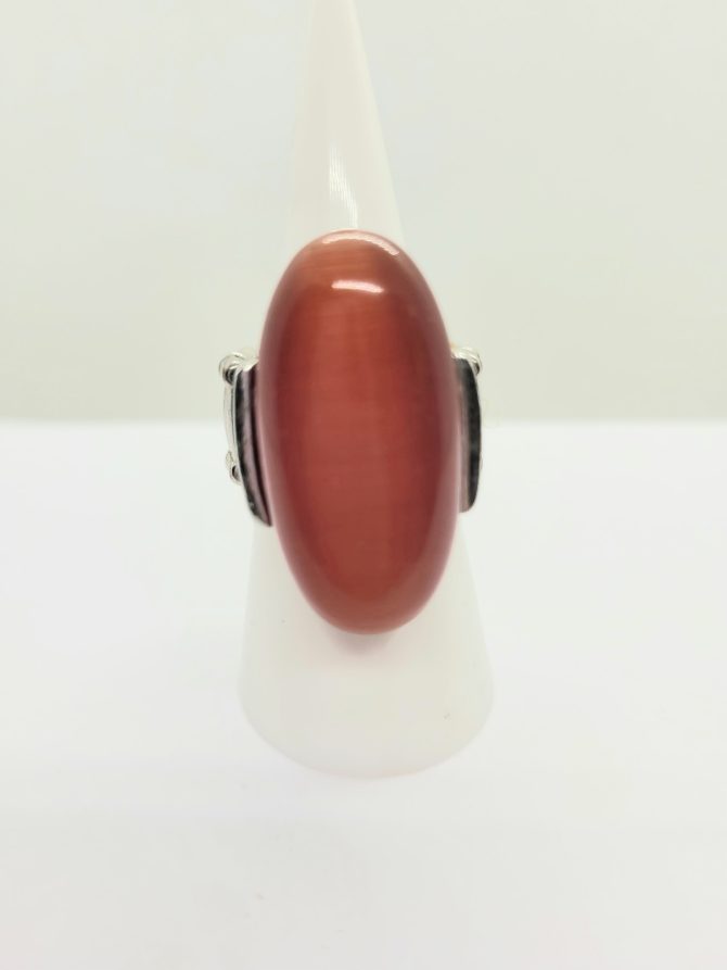 Large red orange ring vintage