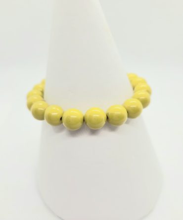 Lime green bead bracelet