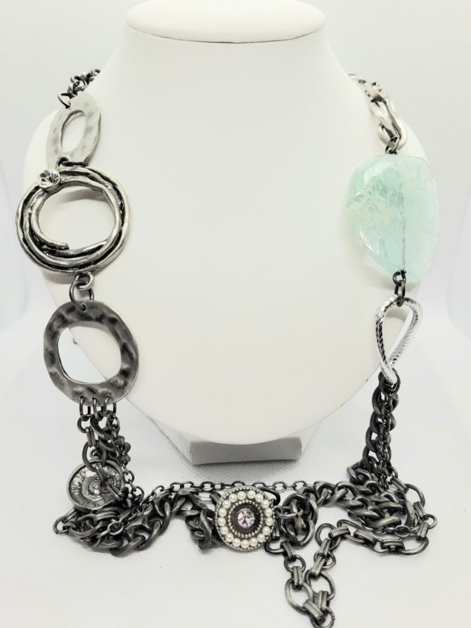 Long statement necklace