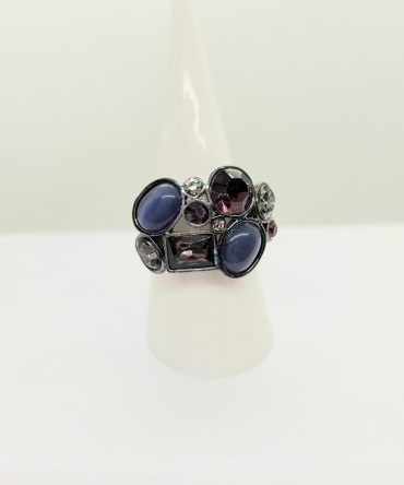 Pink purple stone ring vintage