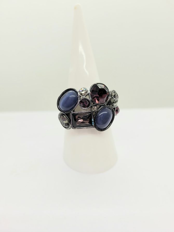 Pink purple stone ring vintage