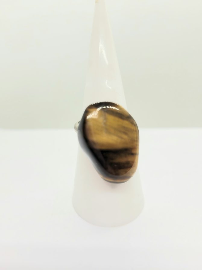 Large Tiger's eye ring vintage