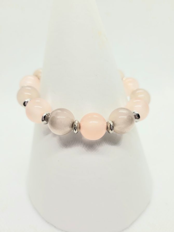 Pink bead bracelet