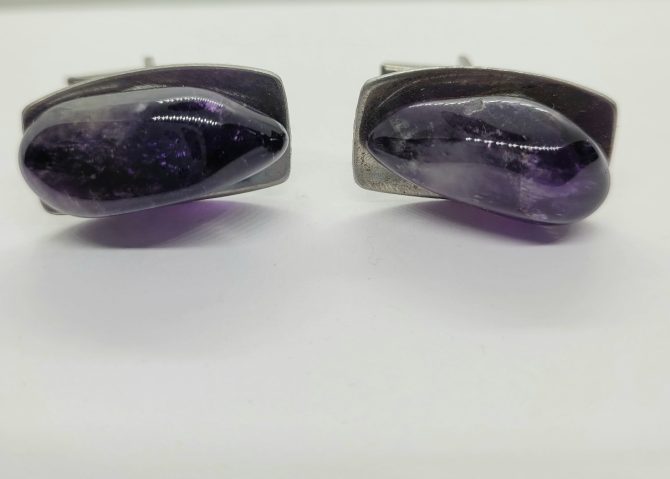 Amethyst cufflinks