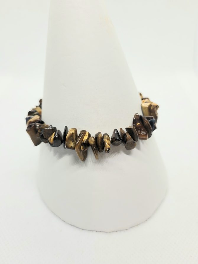 Brown chip bracelet