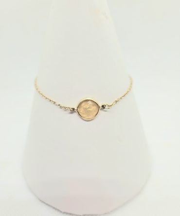 Circle gold bracelet