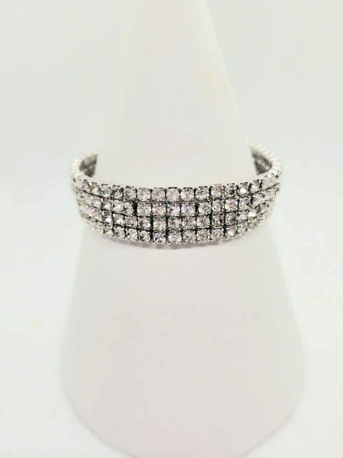 Crystal 4 row bracelet