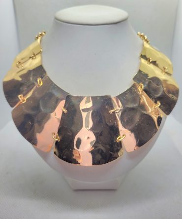 Gold statement necklace