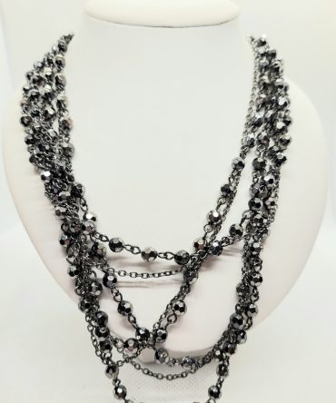 Multi strand statement necklace
