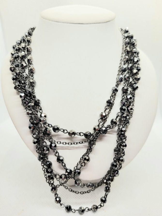 Multi strand statement necklace
