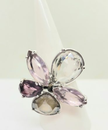 Multicoloured flower ring