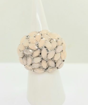 Pink bead ring