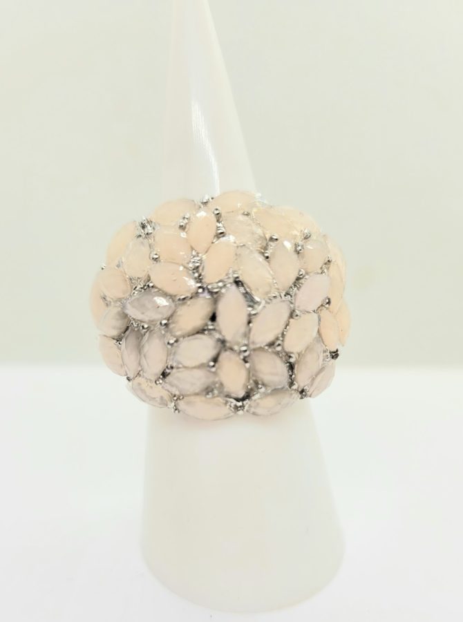 Pink bead ring