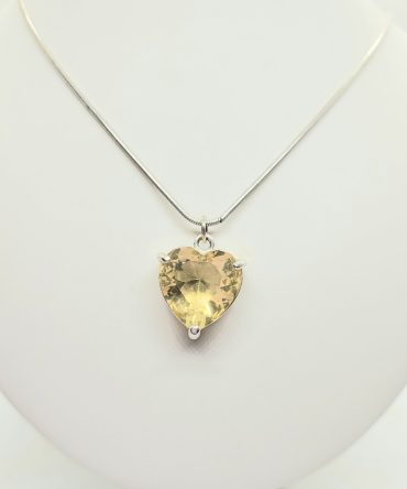 Yellow heart necklace