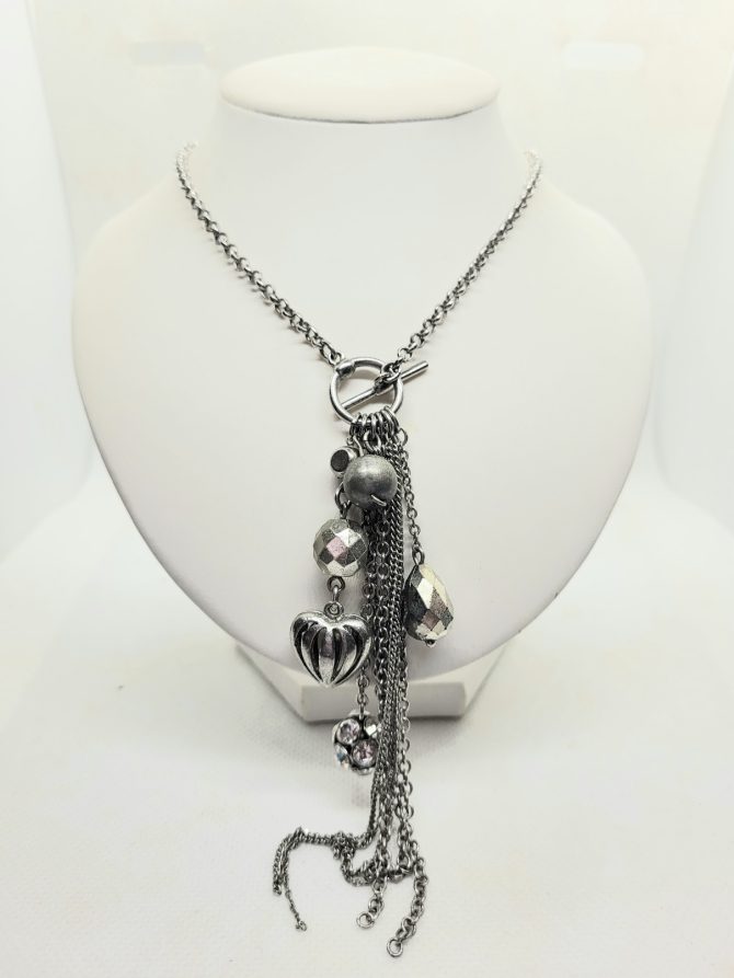 Charm trail necklace